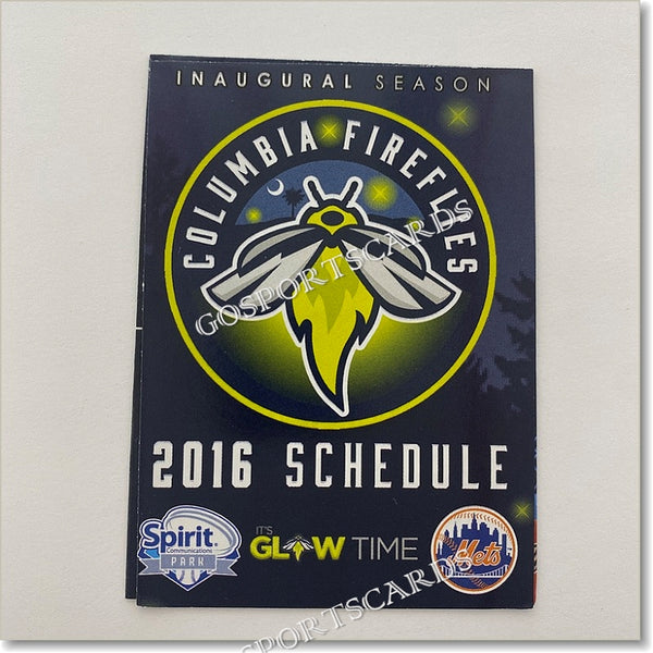 2016 Columbia Fireflies Pocket Schedule