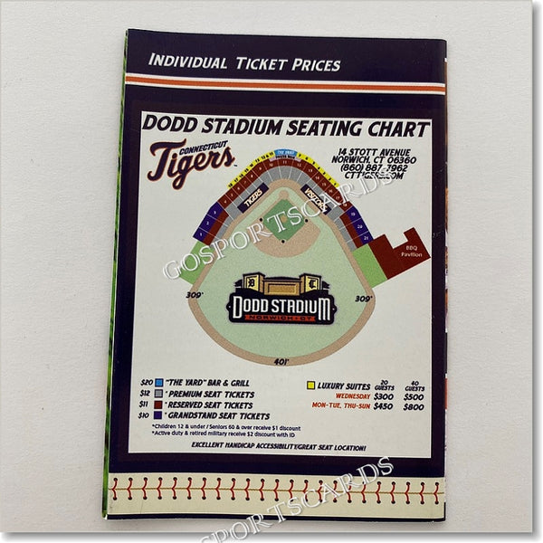 2019 Connecticut Tigers Pocket Schedule