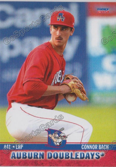 2014 Auburn Doubledays Connor Bach