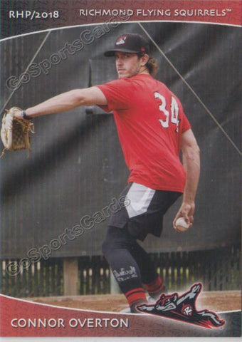 2018 Richmond Flying Squirrels Connor Overton
