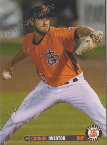 2018 San Jose Giants Connor Overton