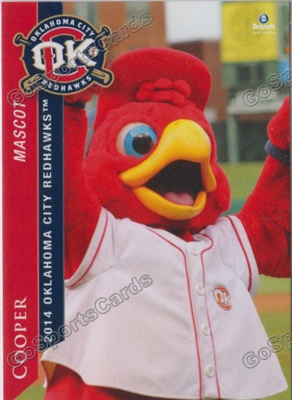 2014 Oklahoma City RedHawks Cooper Mascot