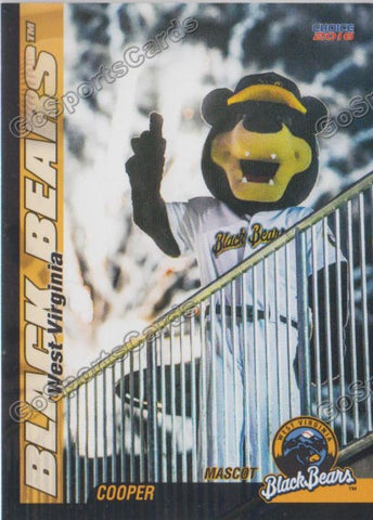 2016 West Virginia Black Bears Cooper Mascot