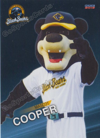 2019 West Virginia Black Bears Cooper Mascot
