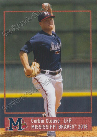 2018 Mississippi Braves Corbin Clouse