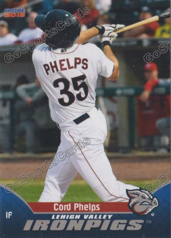 2015 Lehigh Valley IronPigs Cord Phelps 1st