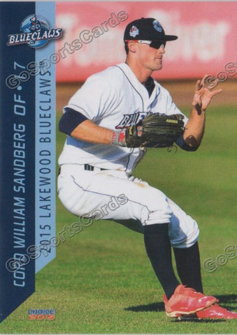 2015 Lakewood BlueClaws Corder William Sandberg