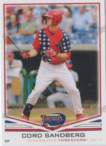 2017 Clearwater Threshers Cord Sandberg
