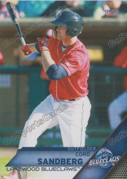 2017 Lakewood BlueClaws Cord Sandberg
