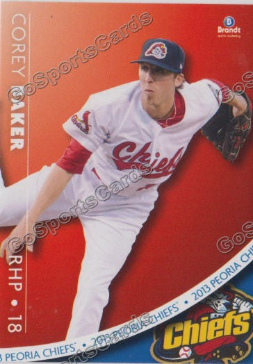 2013 Peoria Chiefs Corey Baker