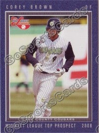 2008 MidWest League Top Prospects Corey Brown