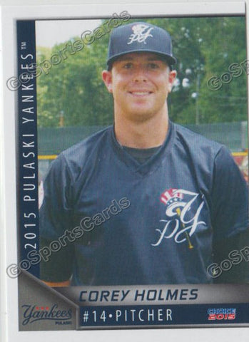 2015 Pulaski Yankees Corey Holmes