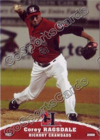 2009 Hickory Crawdads Corey Ragsdale