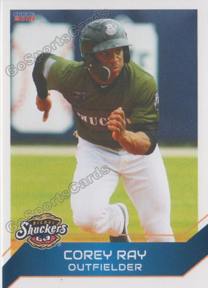 2018 Biloxi Shuckers Corey Ray