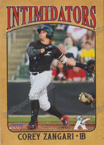  2016 Kannapolis Intimidators Corey Zangari