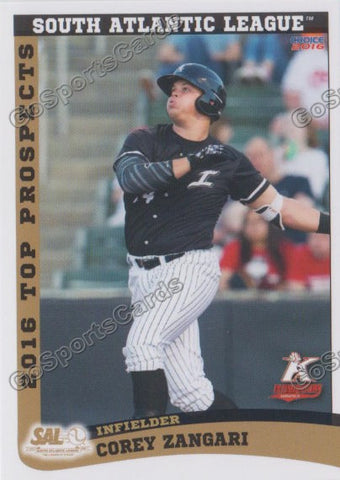 2016 South Atlantic League Top Prospect Corey Zangari