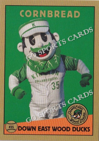 2022 Down East Wood Ducks Cornbread Mascot