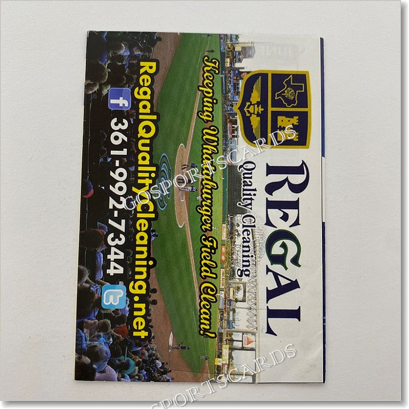 2015 Corpus Christi Hooks Pocket Schedule Go Sports Cards 2015-corpus-christi-hooks-pocket-schedule-go-sports-cards
