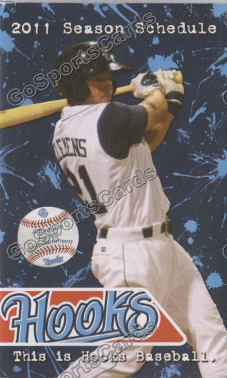 2011 Corpus Christi Hooks Pocket Schedule (Koby Clemens)