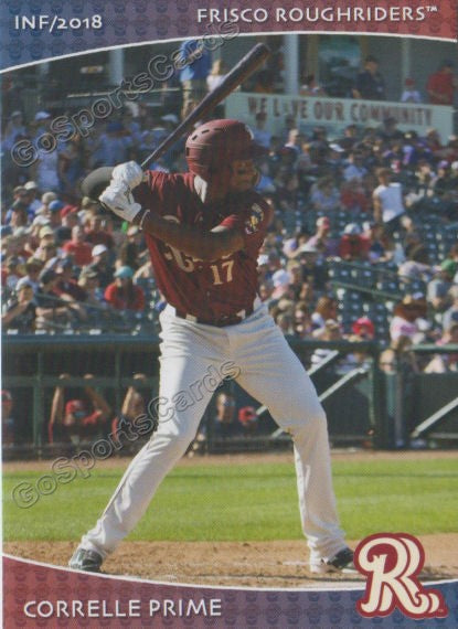 2018 Frisco RoughRiders Correlle Prime