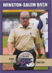 2012 Winston Salem Dash Cory Barton