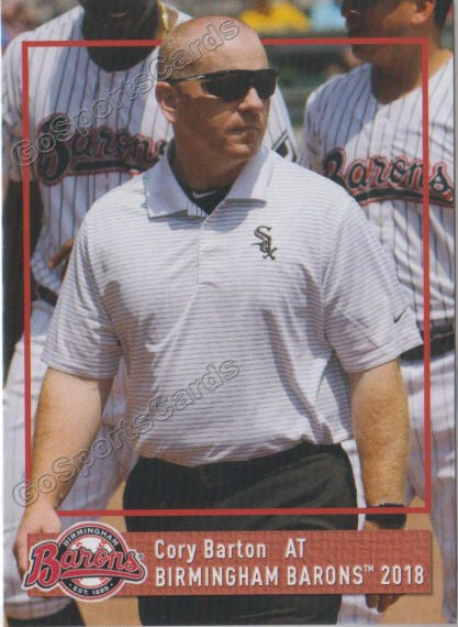 2018 Birmingham Barons Cory Barton