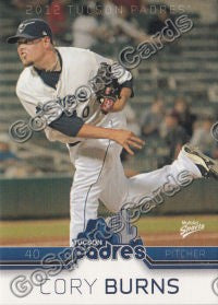 2012 Tucson Padres Cory Burns