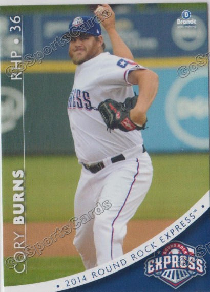 2014 Round Rock Express Cory Burns