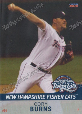 2015 New Hampshire Fishercats Cory Burns