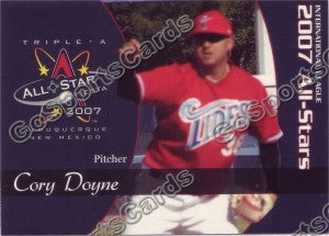 2007 International League All Star Choice Cory Doyne