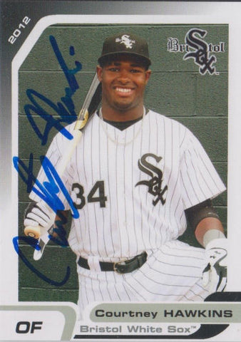 Courtney Hawkins 2012 Bristol White Sox Autograph