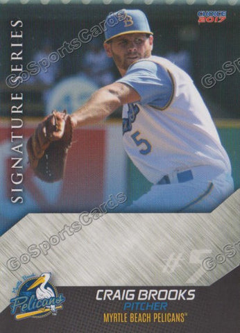 2017 Myrtle Beach Pelicans Craig Brooks