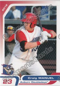 2012 Auburn Doubledays Craig Manuel
