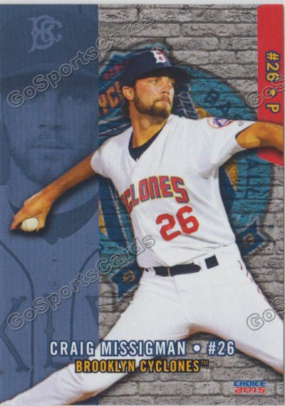 2015 Brooklyn Cyclones Craig Missigman