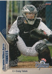 2012 Scranton Wilkes Barre Yankees Empire State Craig Tatum
