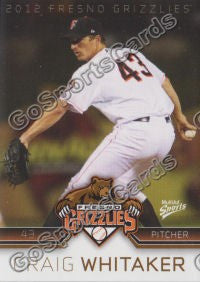 2012 Fresno Grizzlies Craig Whitaker