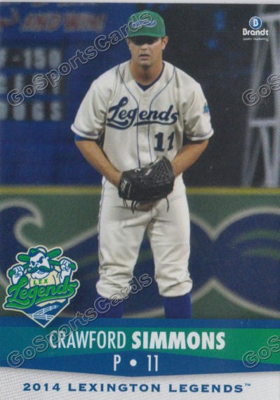 2014 Lexington Legends Crawford Simmons