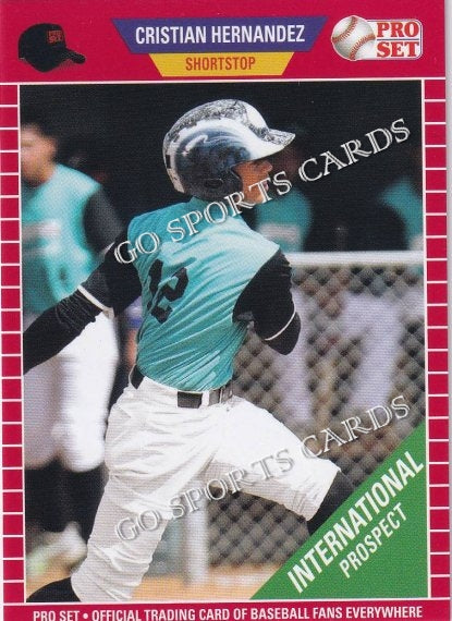 2021 Leaf Pro Set 04 Cristian Hernandez Red