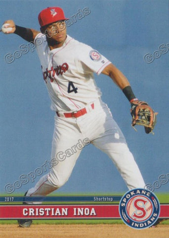 2017 Spokane Indians Cristian Inoa