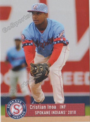 2018 Spokane Indians Cristian Inoa