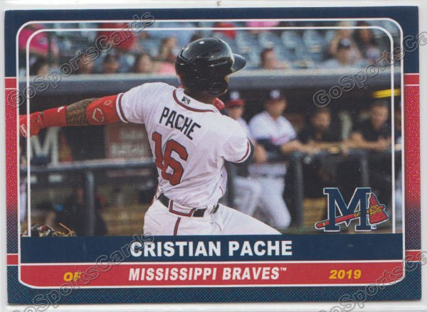 2019 Mississippi Braves Cristian Christian Pache CORRECT – Go