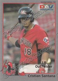 2010 Hickory Crawdads DAV Cristian Santana