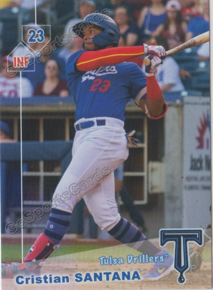 2019 Tulsa Drillers Cristian Santana