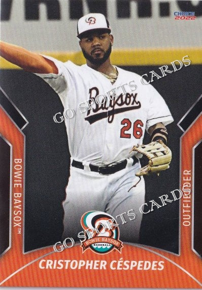 2022 Bowie Baysox Cristopher Cespedes