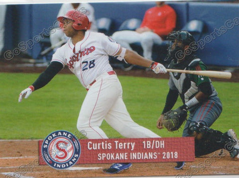 2018 Spokane Indians Curtis Terry