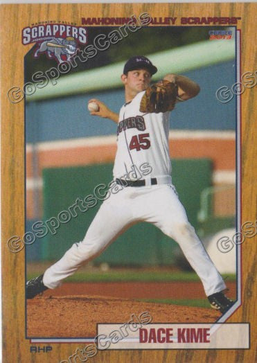2013 Mahoning Valley Scrappers Dace Kime