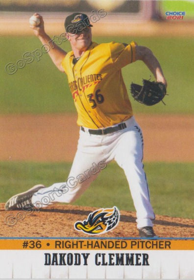 2021 Akron RubberDucks Dakody Clemmer