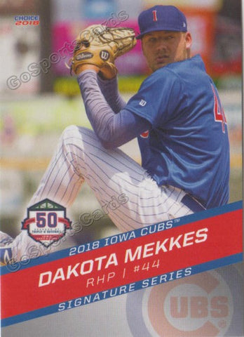 2018 Iowa Cubs Dakota Mekkes