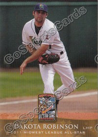 2011 MidWest League All Star West Dakota Robinson