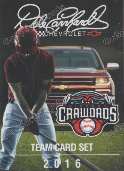 2016 Hickory Crawdads 2nd Dale Earnhardt Chevrolet